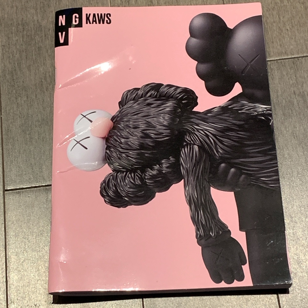 KAWS NGV Companion GONE Sketchbook/Journal - Pink NGV Exhibition Collectible